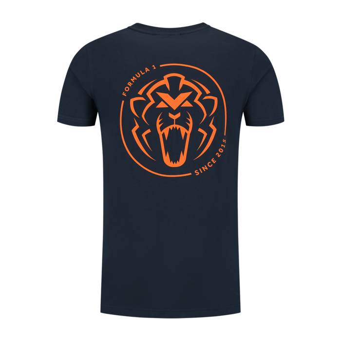 Orange Lion T-shirt - Navy image