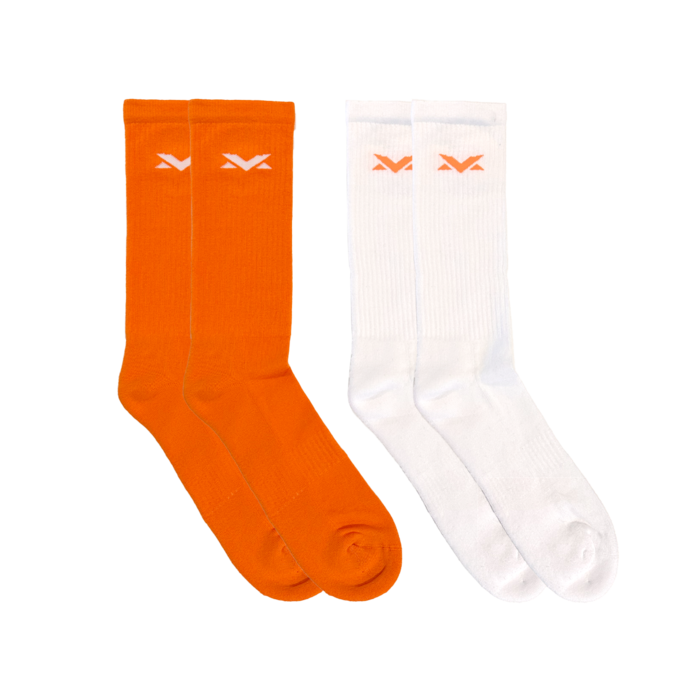 MV Socks 2-pack - Orange/White image