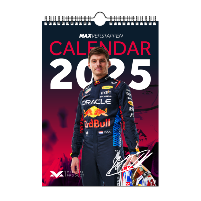 2025 Annual Calendar - Max Verstappen image