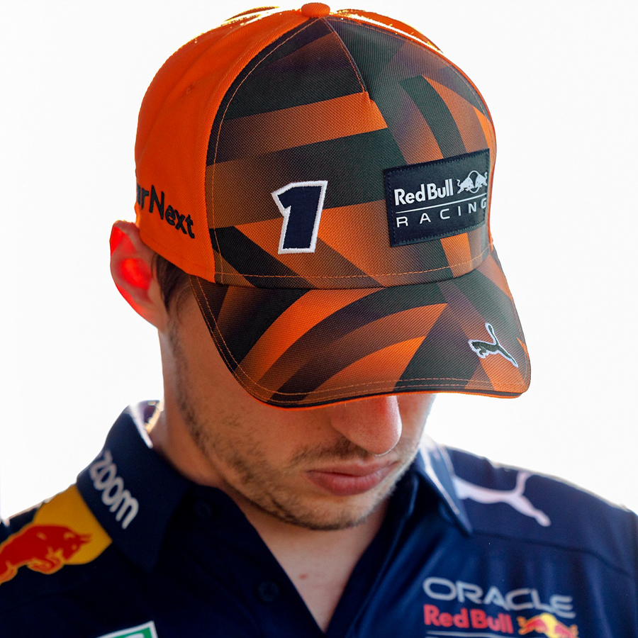 Max Verstappen Driver Cap 2022 Oranje Gebogen klep › Caps